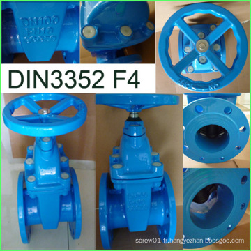 Fourniture d&#39;usine de fonte ductile de la valve 3352 F4 DIN de porte